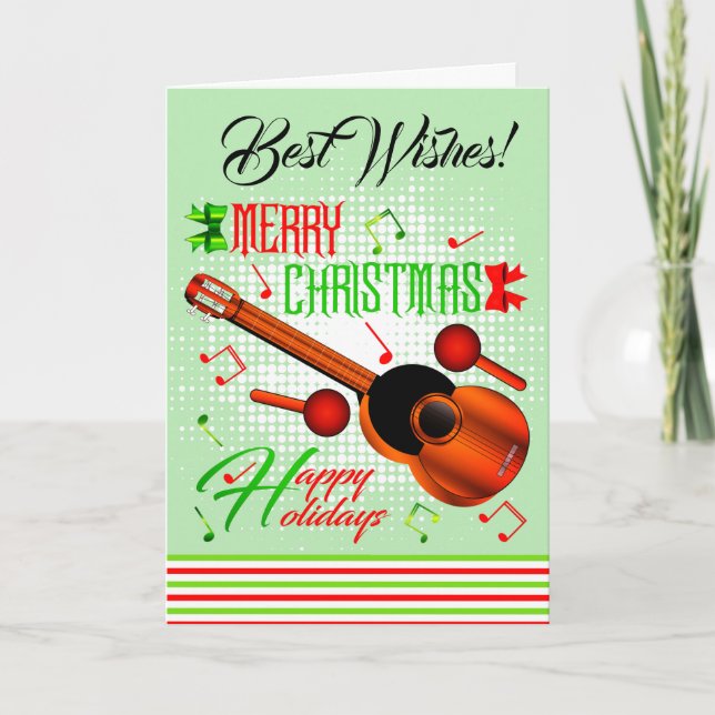 Happy Holidays / Trini Christmas Holiday Card (Front)