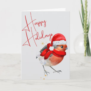 Happy Holidays Tweety Bird Christmas Greeting Card