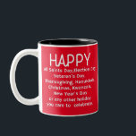 Happy Holidays Two-Tone Coffee Mug<br><div class="desc">Happy Holidays gift perfect fotr festive season</div>