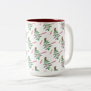 Happy Holidays Two-Tone Coffee Mug