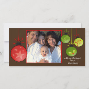 Happy Holidays Unique Christmas Oraments Photo Car Holiday Card