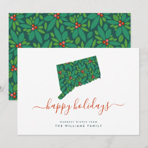 HAPPY HOLIDAYS Warm Wishes From Connecticut