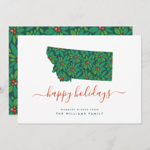 HAPPY HOLIDAYS Warm Wishes From Montana