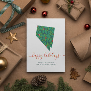 HAPPY HOLIDAYS Warm Wishes From Nevada