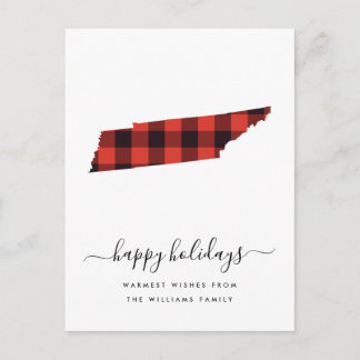 Happy Holidays | Warm Wishes Tennessee Postcard