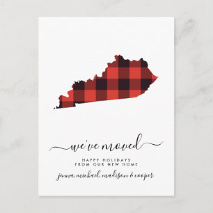Happy Holidays   We've Moved   Kentucky Postcard