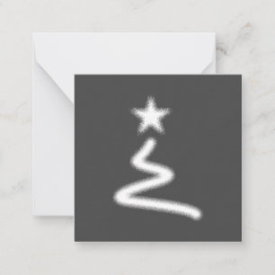 Happy Holidays White Playful Xmas Tree Sprayed Card