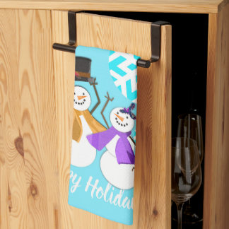 HAPPY HOLIDAYS : Winter Friends Tea Towel