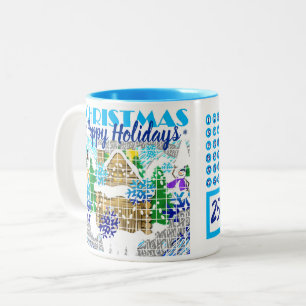 HAPPY HOLIDAYS   WINTER WONDERLAND   Advent   Two-Tone Coffee Mug