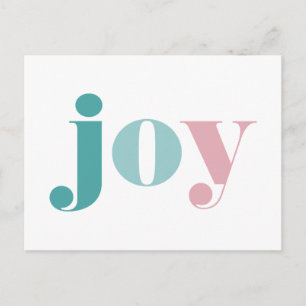 HAPPY HOLIDAYS Wishing You Joy Postcard
