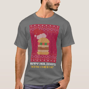 Happy Holidays with Cheese Ugly Christmas Sweater 