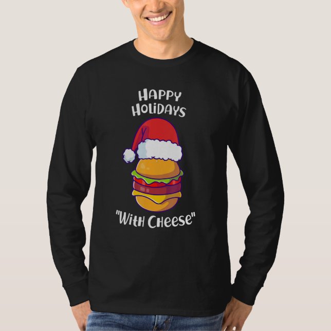 Happy Holidays With Cheese Ugly Christmas Sweater  (Front)
