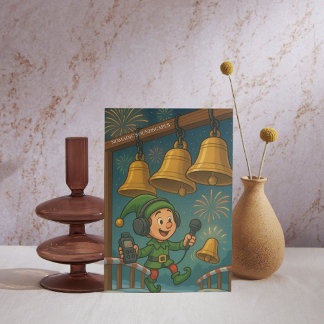 Happy Holidays with Recording Sounds Holiday Postcard