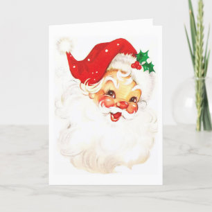 Happy Holidays With Santa Card