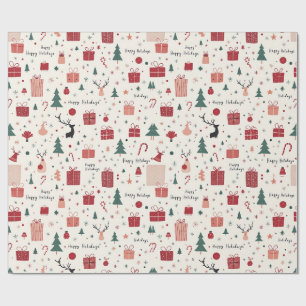 HAPPY HOLIDAYS WRAPPING PAPER