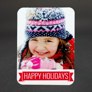 Happy  Holidays - your photo Magnet