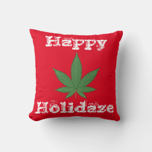 Happy Holidaze Christmas Holidays Decor Cushion