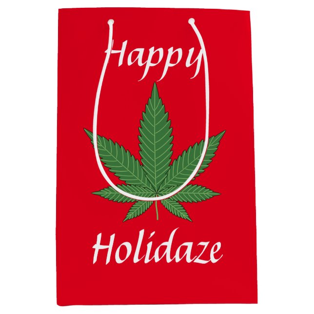 Happy Holidaze Personalised Medium Gift Bag (Front)