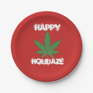 Happy Holidaze Personalised Paper Plate