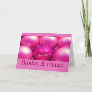 Happy Holigays Brother & Fiance Christmas Card