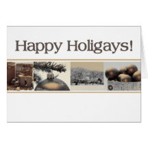 Happy Holigays LGBT Christmas Card