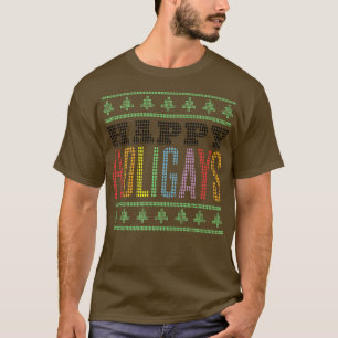 Happy Holigays LGBT Gay Christmas T-Shirt