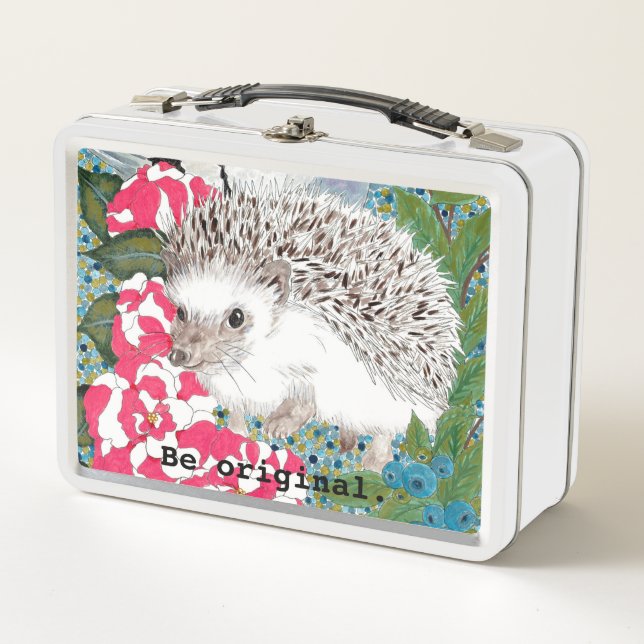 Happy Hollow Hedgehog Metal Lunch Box (Front)
