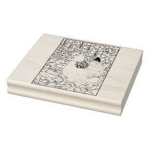 Happy Hollow Hen Rubber Stamp