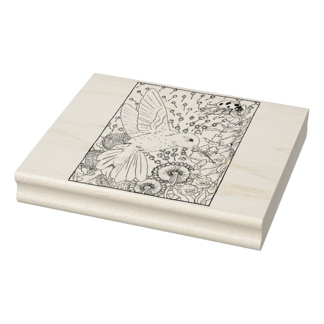 Happy Hollow Hummingbird Rubber Stamp (Stamp)