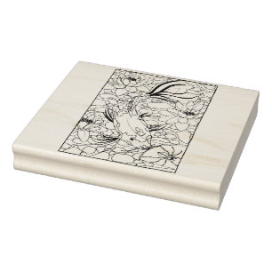 Happy Hollow Koi Rubber Stamp