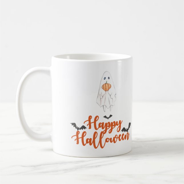 Happy Holloween Classic Mug, 11 oz Coffee Mug (Left)
