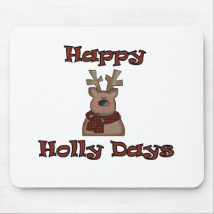 Happy Holly Days Mouse Mat