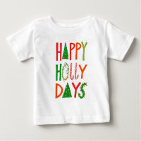 HAPPY HOLLY DAYS Sweet Holiday Xmas Christmas