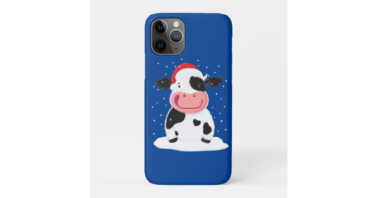 Happy Holstein Cow In The Christmas Snow Case-Mate iPhone ...