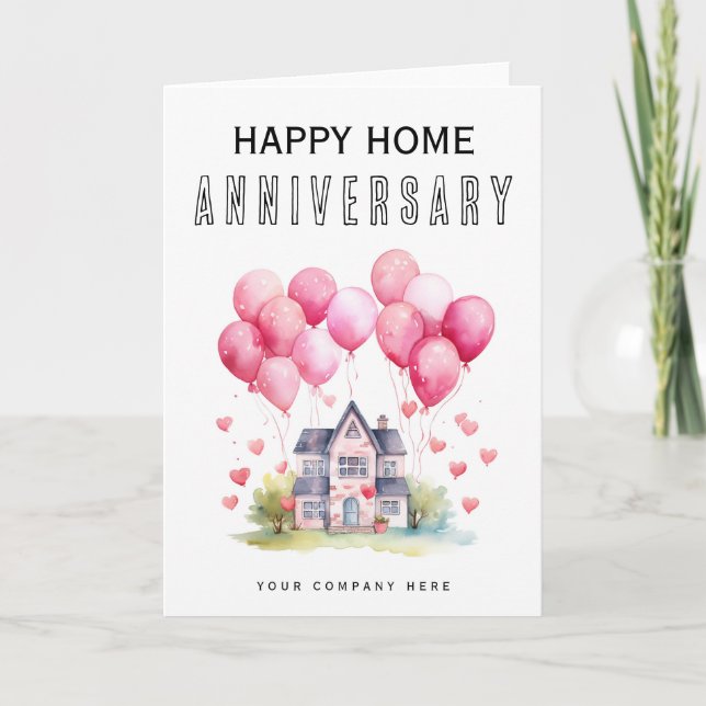 Happy Home Anniversary Card (Front)