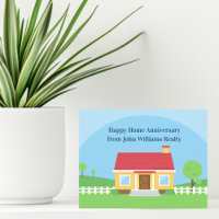 Happy Home Anniversary Custom Realtor