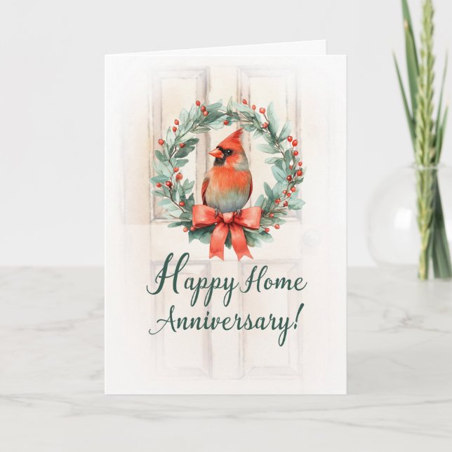 Happy Home Anniversary From Your Realtor Card (Front)