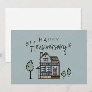 Happy Home Anniversary Personalised Housiversay  Thank You Card