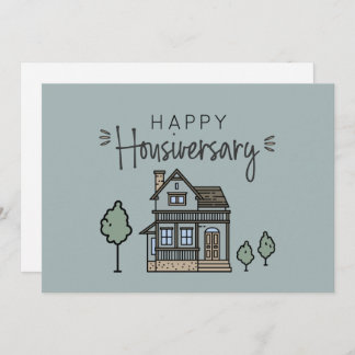 Happy Home Anniversary Personalised Housiversay Thank You Card