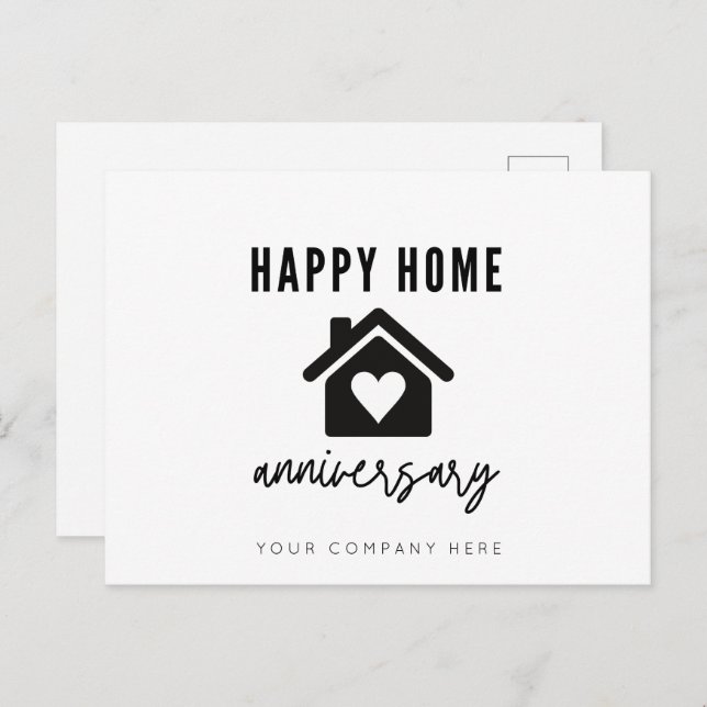 Happy Home Anniversary  Postcard (Front/Back)