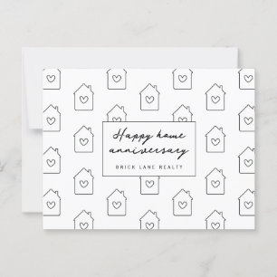 Happy Home Anniversary Realty Postcard
