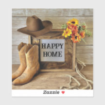 Happy Home Cowgirl Cowboy Style With Cowboy Boots 