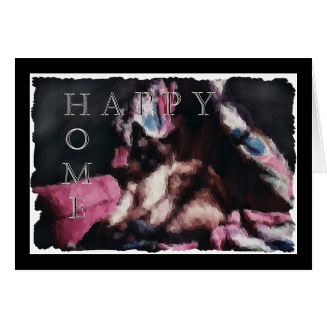 Happy Home Kitty Card (Front Horizontal)