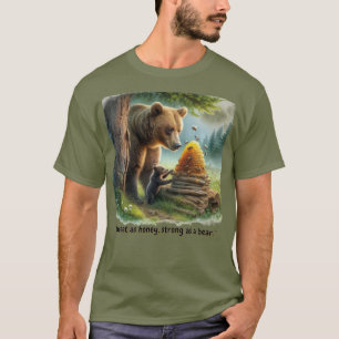 Happy Honey Bear Mens T-Shirt