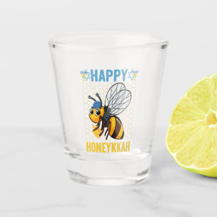 Happy Honeykkah Funny Hanukkah Honey Bee Gift  Shot Glass