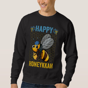 Happy Honeykkah Funny Hanukkah Honey Bee Gift Sweatshirt