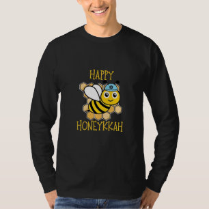 Happy Honeykkah Honey Bee Hanukkah Jewish T-Shirt