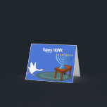 Happy HONK Hannukah card<br><div class="desc">The Goose is back to wreak havoc, but hopefully your holiday will be</div>