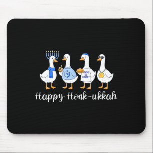 Happy Honkukkah Hanukkah Funny Chanukah Jewish Fes Mouse Mat