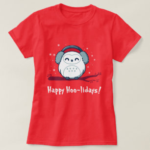 Happy Hoo-lidays, happy holidays bird christmas T-Shirt